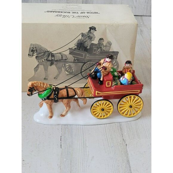 Dept 56 Hitch-up the background 54930 snow village accessory Xmas - Picture 1 of 6